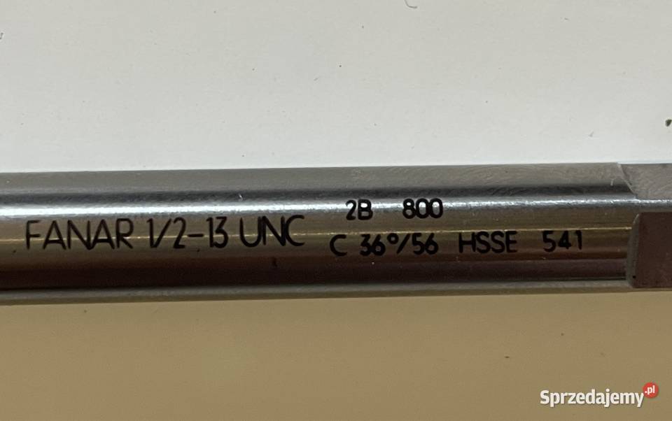 Gwintownik 1213 UNC 2B HSSE 800 FANAR Czarnożyły