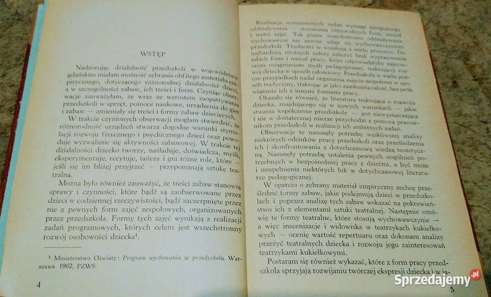 Zabawy twórcze i widowiska lalkowe w wychowaniu materiały dla nauczyciela Gdańsk