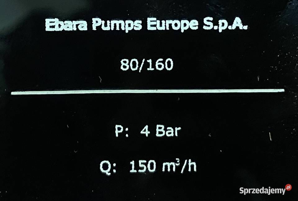 pompa 22kW 2940obr 80160 Pigża
