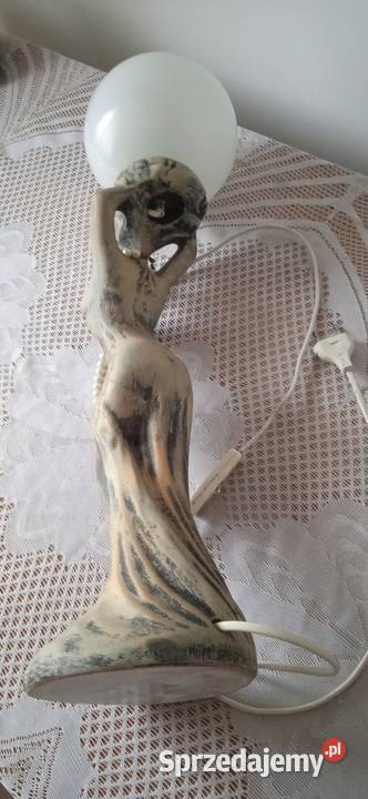 Stara lampa ŁK kamionkowa Świdnica