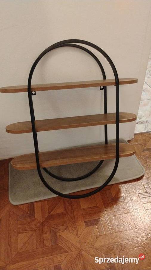 Półka wisząca z Jysk metal i melamina 50cm śląskie