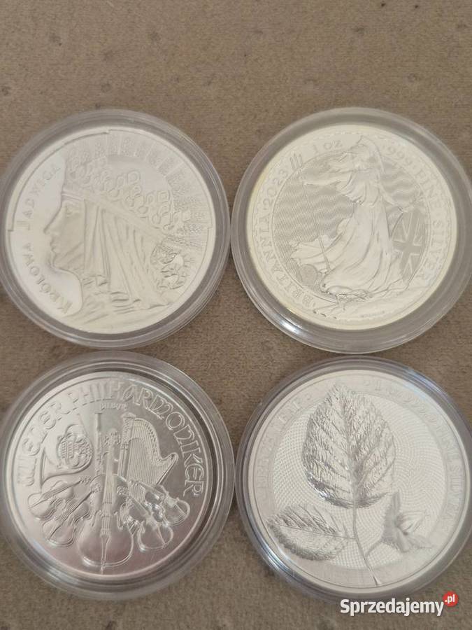 Kolekcja 4 srebrnych monet