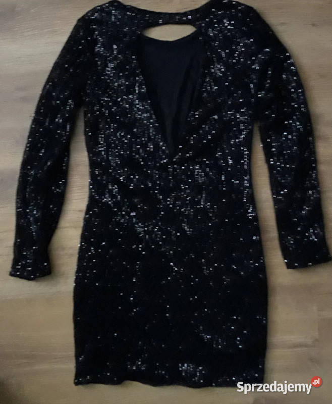 Czarna cekinowa sukienka M Sosnowiec