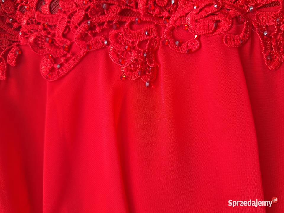 Piękne sukienki imprezowe z koronką S36 Kielce