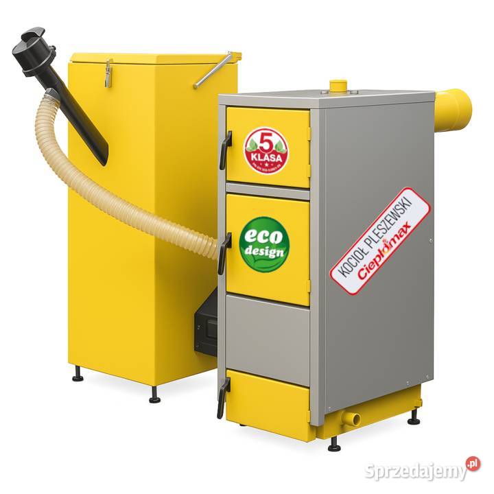 Kocioł z podajnikiem na pellet NKGP 10kW 100m2 5