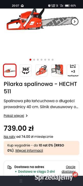 Piła łańcuchowa HECHT 511 Kłodawa