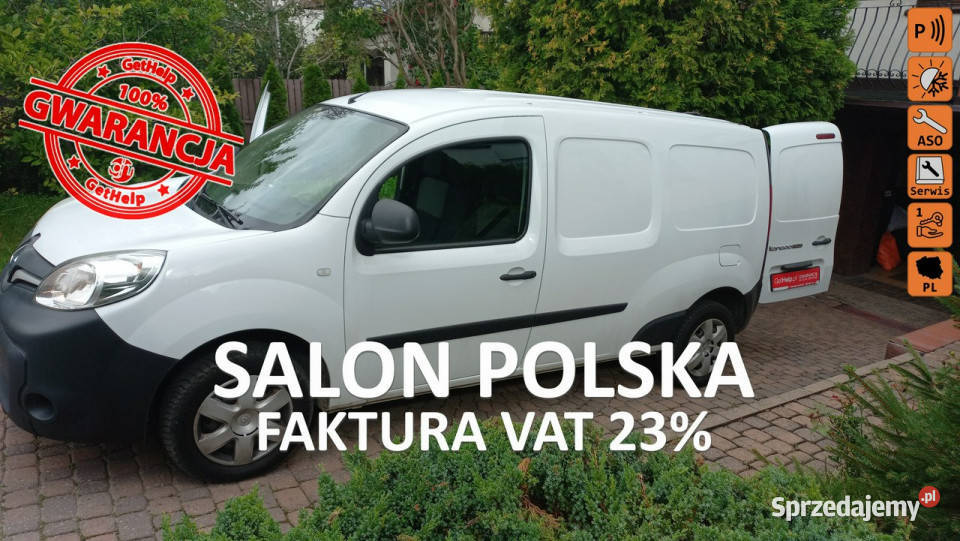 Renault Kangoo MAXI LONG Salon KLIMA FV23 3 Osob zarejestrowany w Polsce Gdańsk