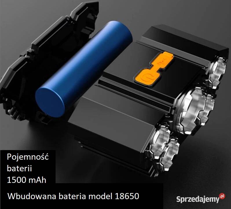 Latarka Lampka Reflektor na Głowę 5 LED COB łódzkie Sieradz