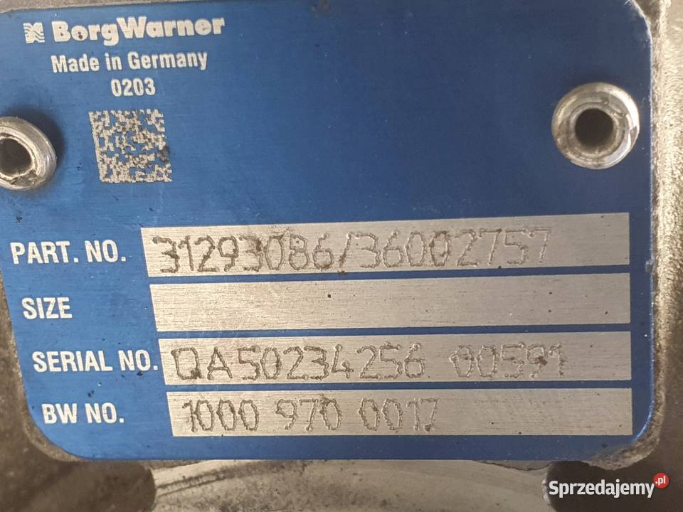 TURBOSPRĘŻARKA Volvo XC60 S80 II 24 D5 turbo Chełm sprzedam