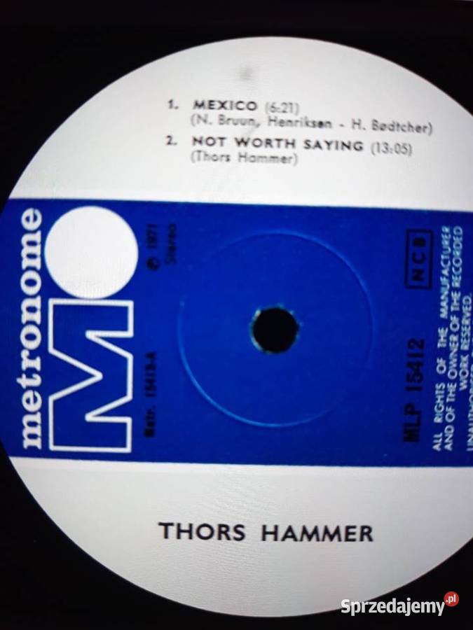 Archiwum duńskiego prog rocka THOR HAMMER Thor rock Rzeszów