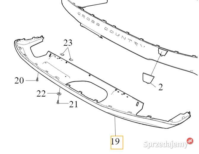 VOLVO V90CC listwa spoiler dokladka dyfuzor Bielany Wrocławskie