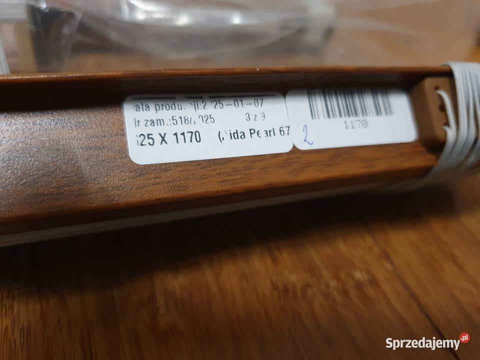 Plisy rolety plisowane żaluzje jasny dąb szary sprzedam