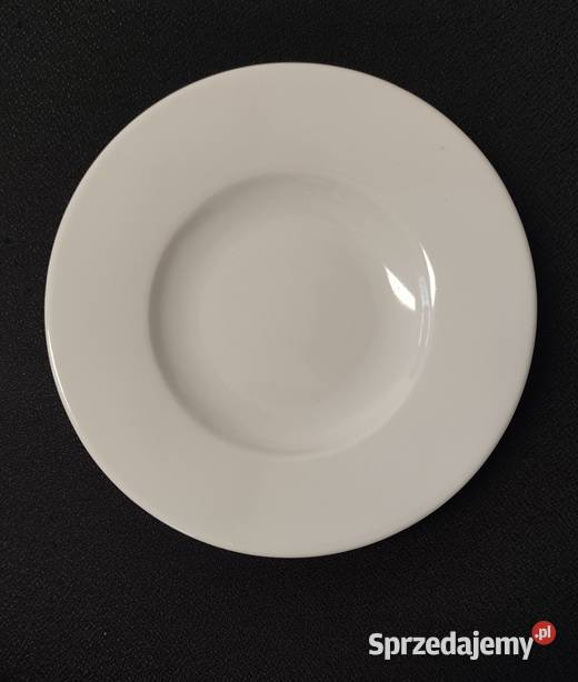 Talerzyk deserowy 16 biała porcelana Wrocław