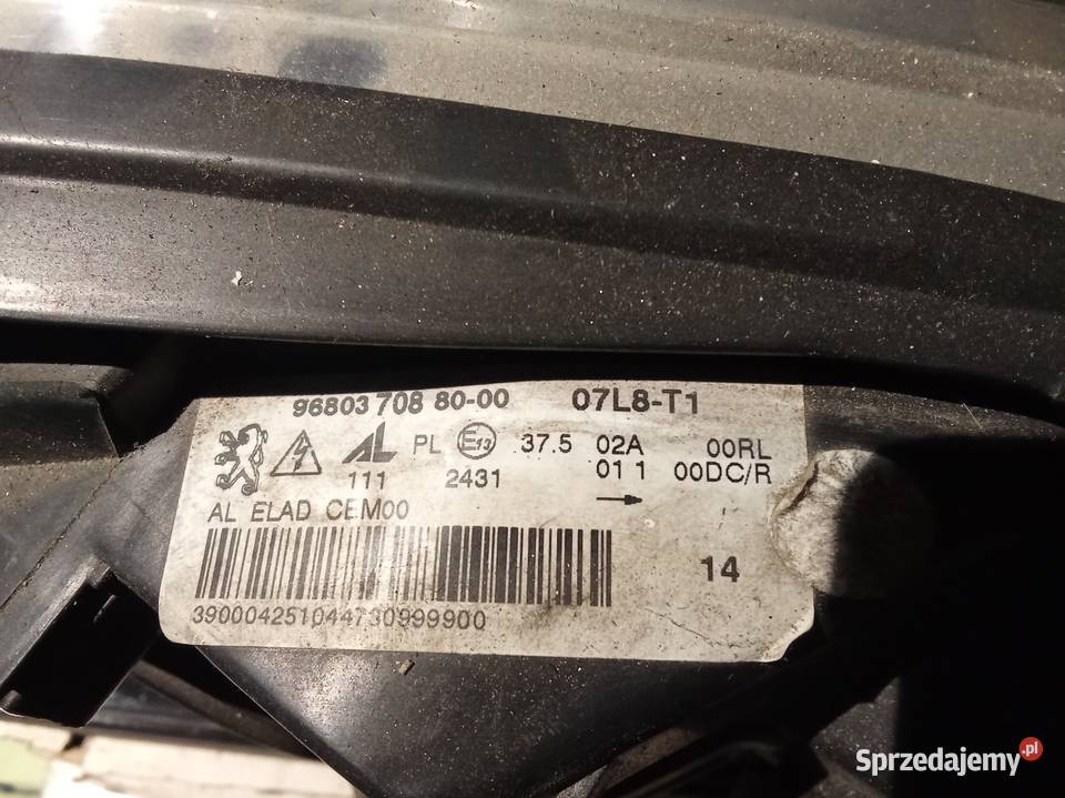 Peugeot 308sw bixenon skrętny lewy reflektor Kamieniec Wrocławski