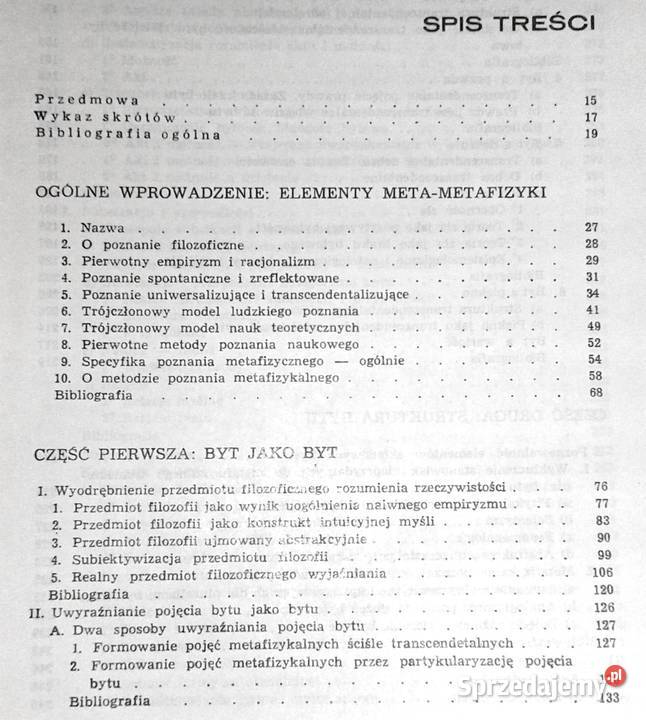 Metafizyka Zarys teorii bytu Mieczysław Albert Chełm