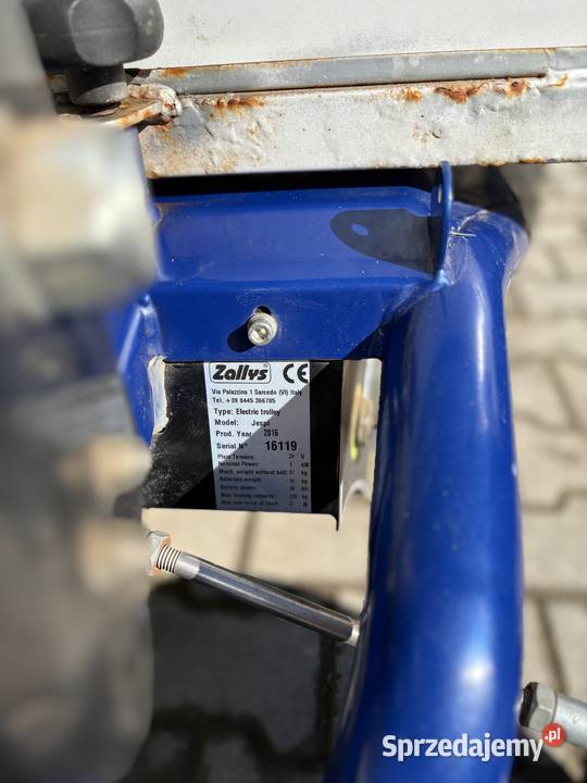Elektryczny wózek platformowy Zallys Jespi Rok produkcji 2016 Bolechowice sprzedam