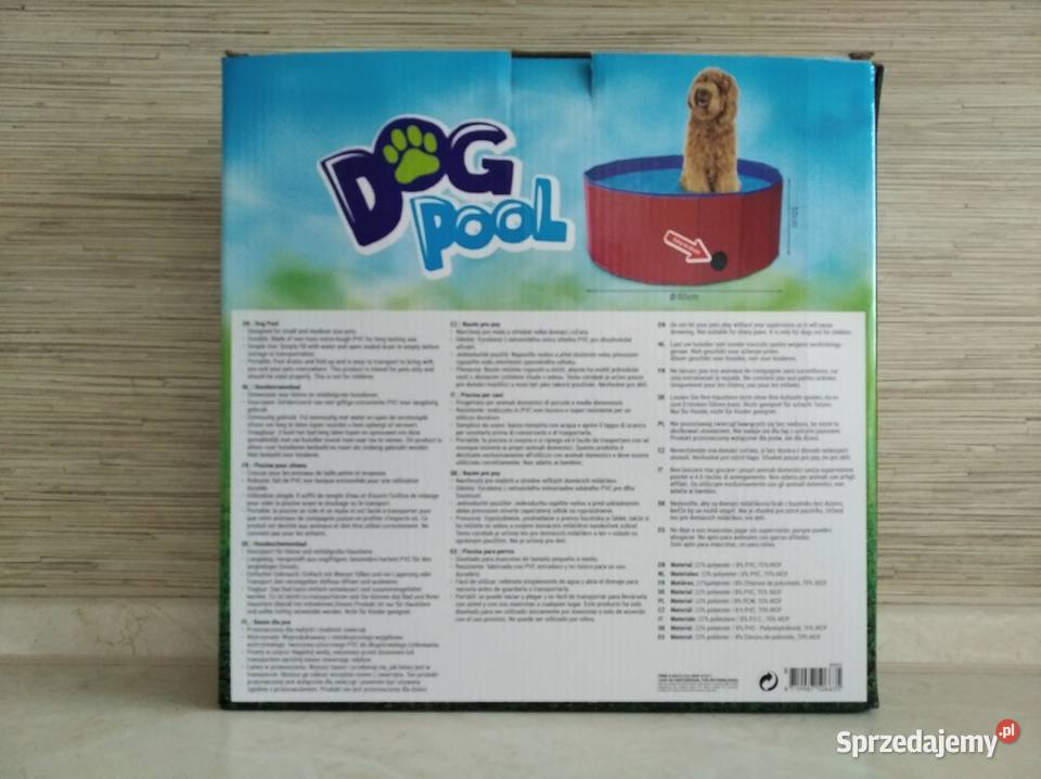 NAJTANIEJ Basen Psa Kojec Legowisko 80x30 Akcesoria dla zwierząt