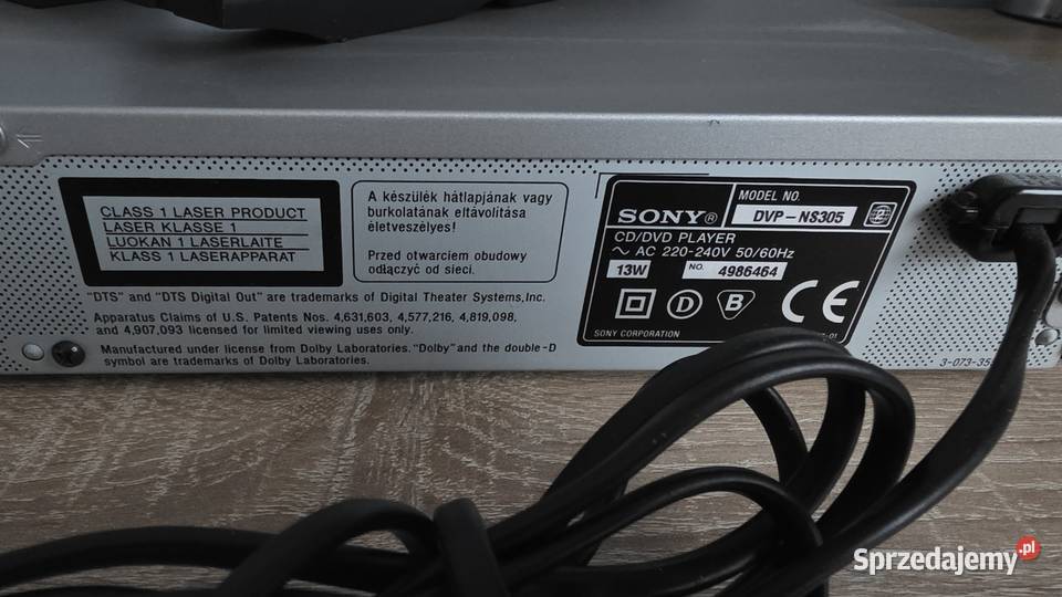Odtwarzacz DVD Sony DVPNS305 Łódź sprzedam