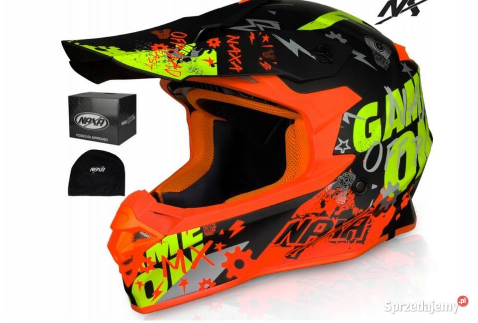 Kask motocyklowy cross enduro Naxa C9P Sosnowiec
