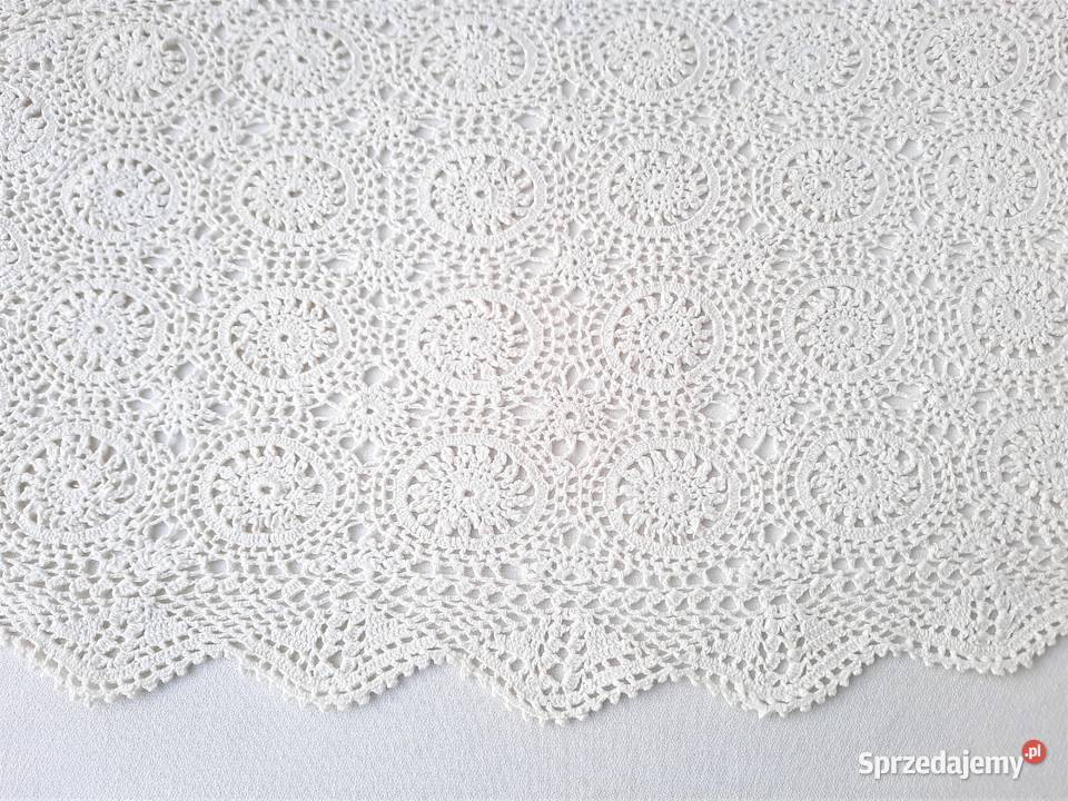 Bawełniana serweta szydełkowa serwetka Łódź