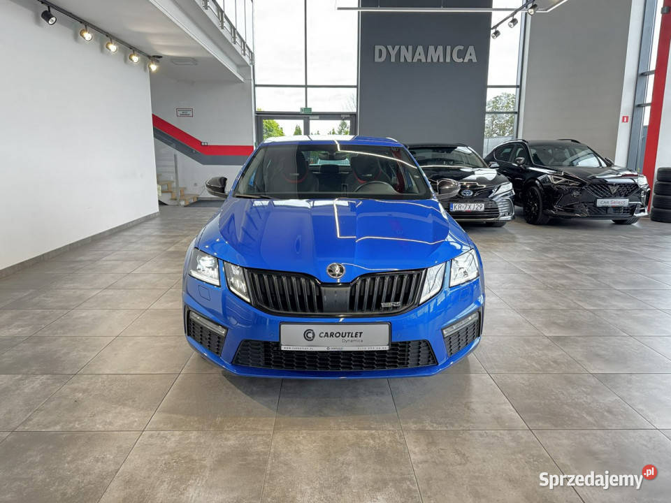 koda Octavia RS 20TSI 245 DSG 2019 r salon fa komputer pokładowy małopolskie Myślenice sprzedam
