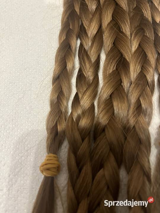 Włosy dziewicze ciemny blond Akcesoria do włosów dolnośląskie Wrocław sprzedam