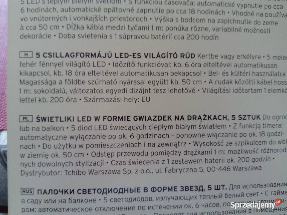 Świetliki LED w formie gwiazdek na drążkach 5 Oświetlenie Warszawa
