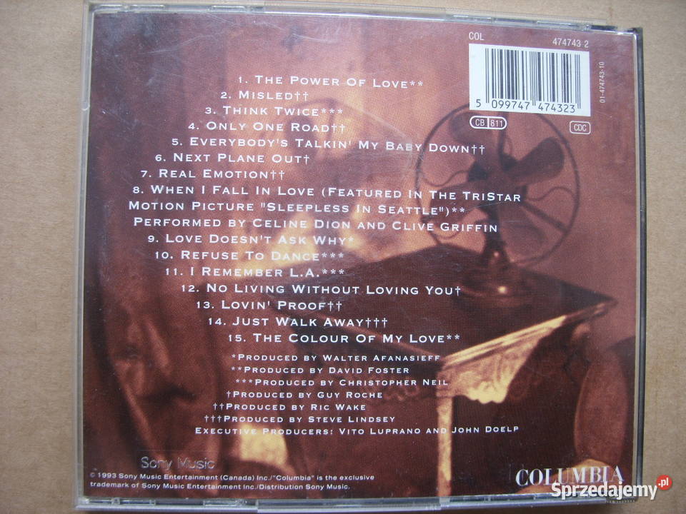 Płyta CD POP CELINE DIONSUSI 1993 Wołów