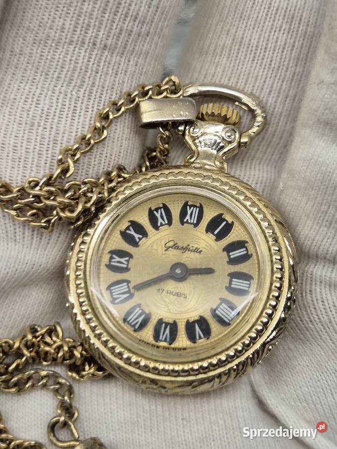 Damski zegarek Glashutte naszyjnikwisiorek