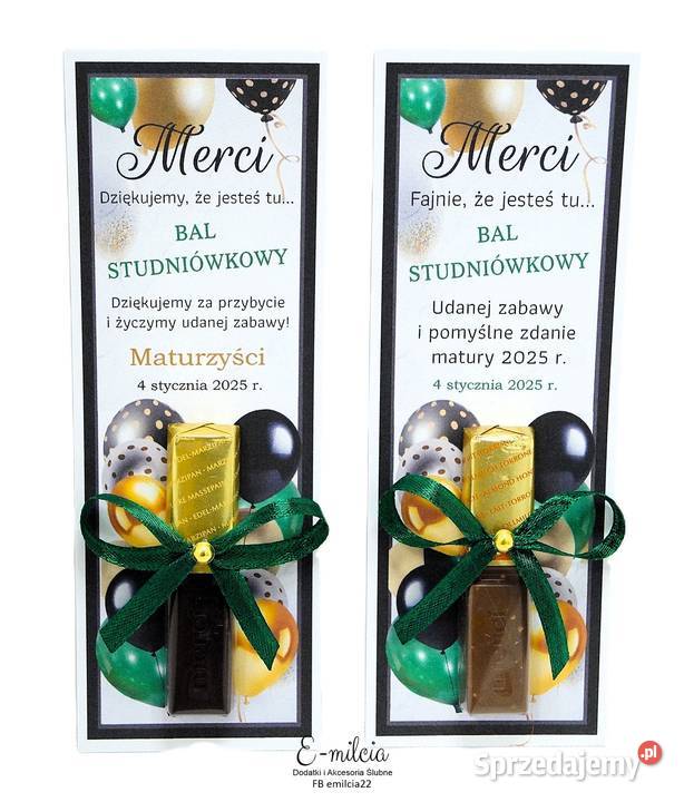 Merci jako podziękowanie STUDNIÓWKA BAL MATURA Moda i Styl