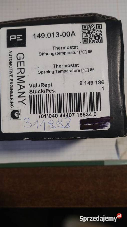 Termostat cieczy chłodzącej PETERS 14901300A 86C Termostaty Łazy
