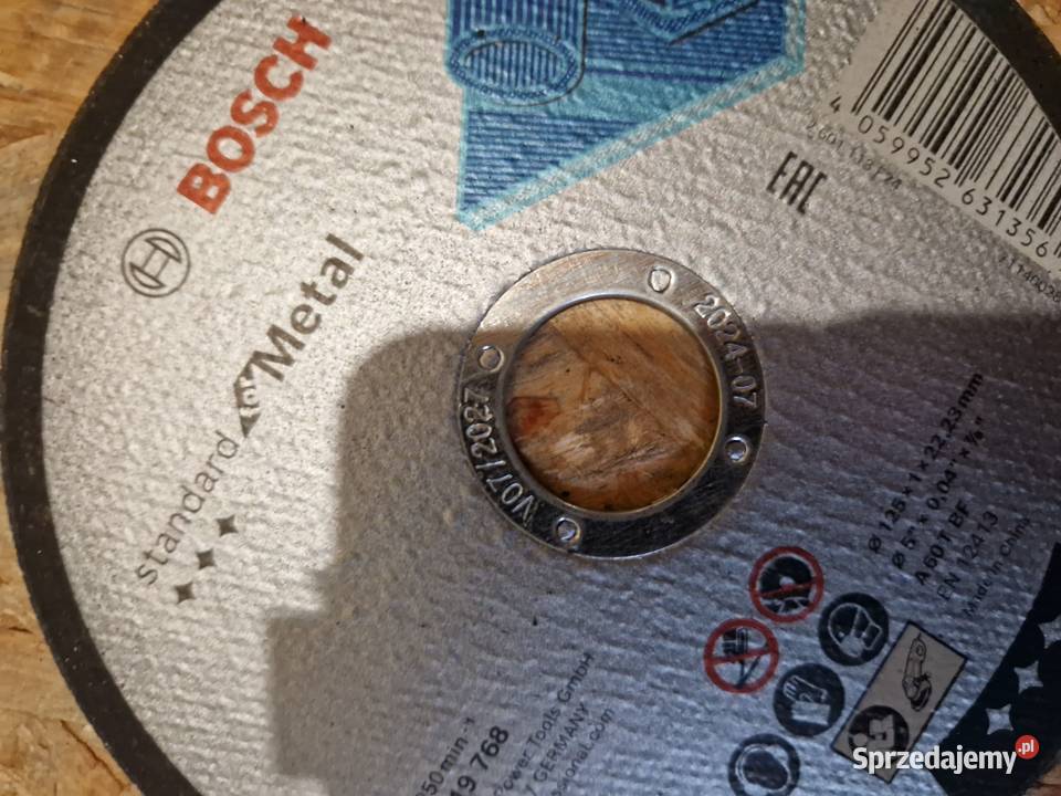 Tarcza do cięcia metalu Bosch Standard 125x10mm Głogowa sprzedam