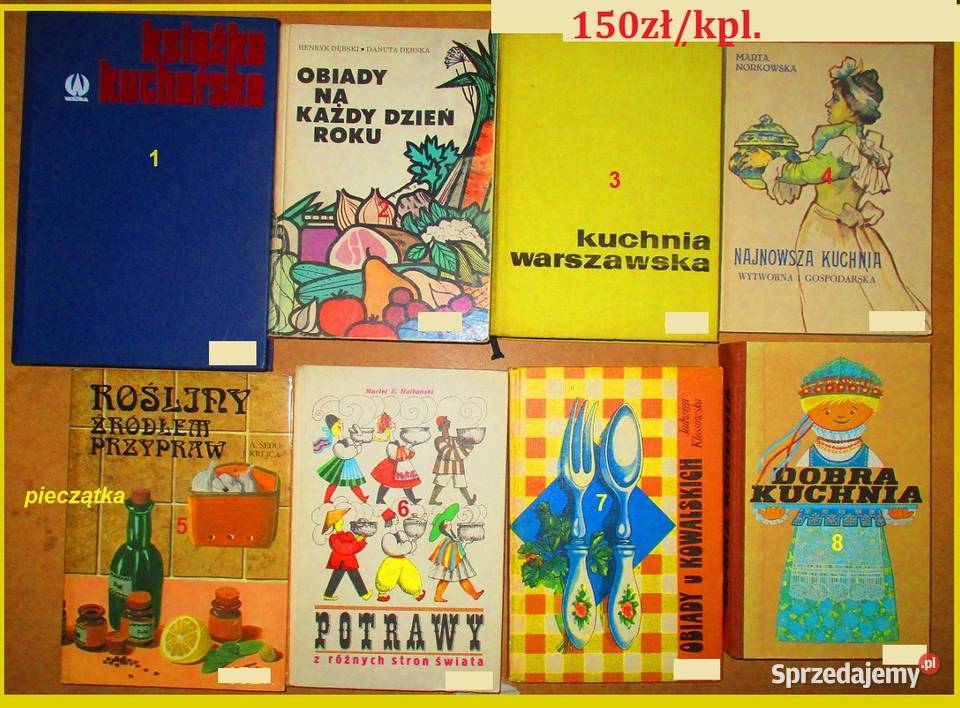 Książki kucharskie kulinarne dieta dania Łódź