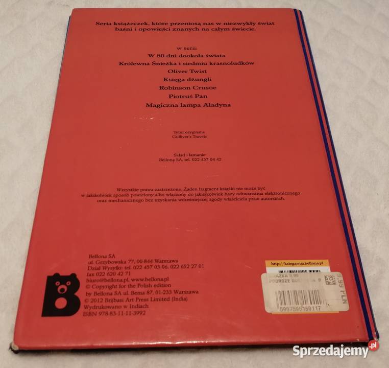 Podróże Guliwera Bellona 2012 Książeczki dzieci ISBN 9788311113992 Czeladź