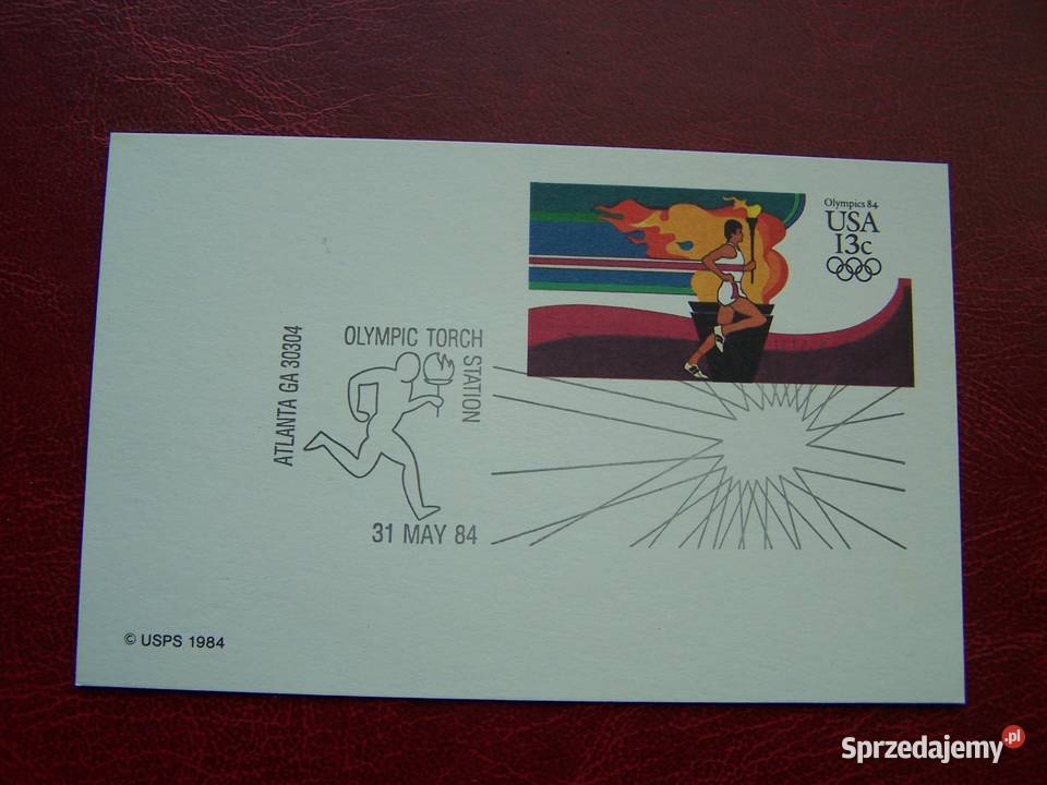 USA Kartka pocztowa Los Angeles 84 ze stemplem Tychy sprzedam