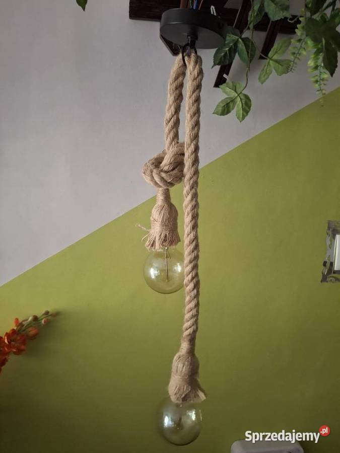Lampa loftowa sznur Łódź sprzedam