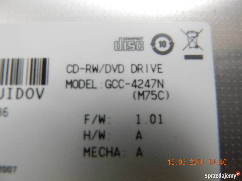 Napęd CDRW DVD MultiBay optical drive