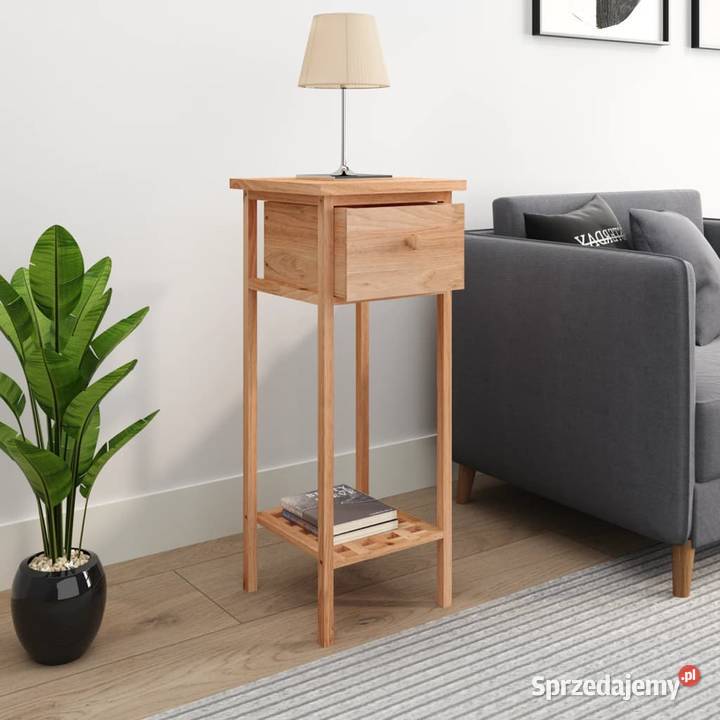 vidaXL Stolik boczny z szufladą 25x25x60