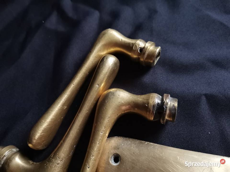 Stare przedwojenne klamki szyldy okucia stary śląskie