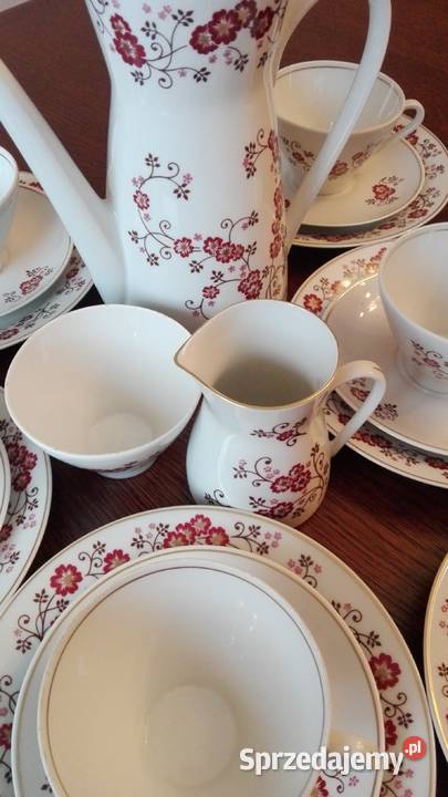 Serwis kawowy deserowy 6osób porcelana LETTIN Białystok