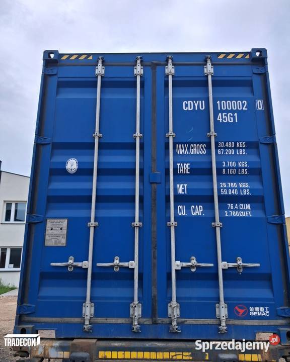 Kontener Morski 40HC IICL 2021 RAL5010 wielkopolskie Łódź