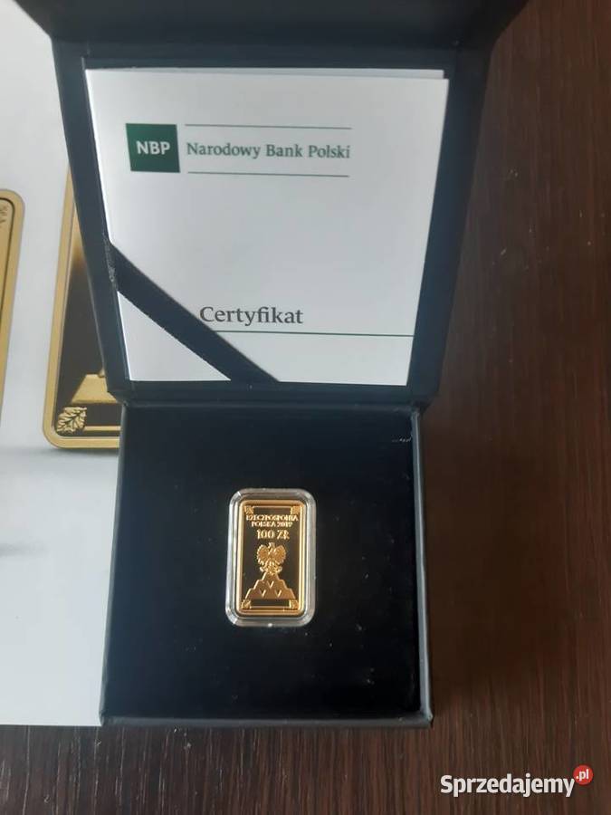 ZŁOTA MONETA 100 FOLDER Powrót złota do Polski Potulice