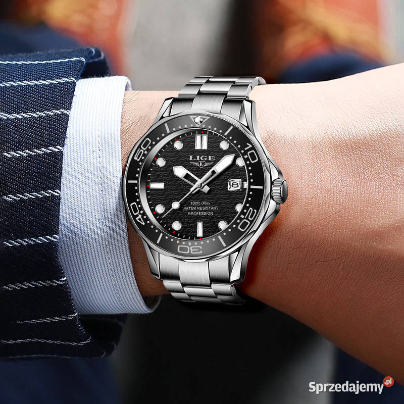 Zegarek męski sportowy styl nurka Seamaster Gorzów Wielkopolski