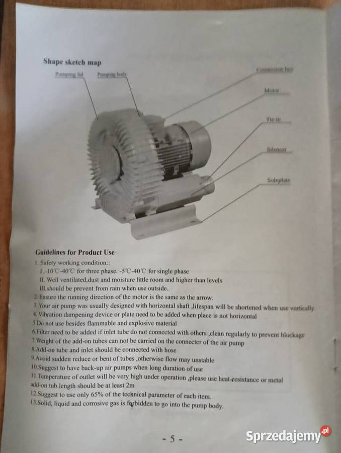 Wentylator bocznokanałowy Wejherowo