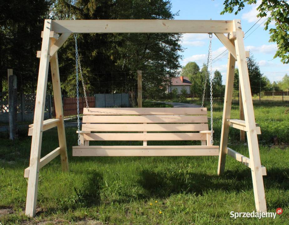 Huśtawka Ogrodowa Drewniana 3 Osobowa Producent podkarpackie Przyszów