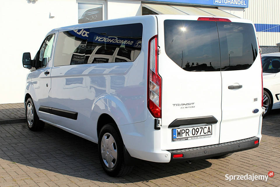 Ford Transit Custom 9osob L2 130 Salon FV23 1WŁ ESP Sokołów