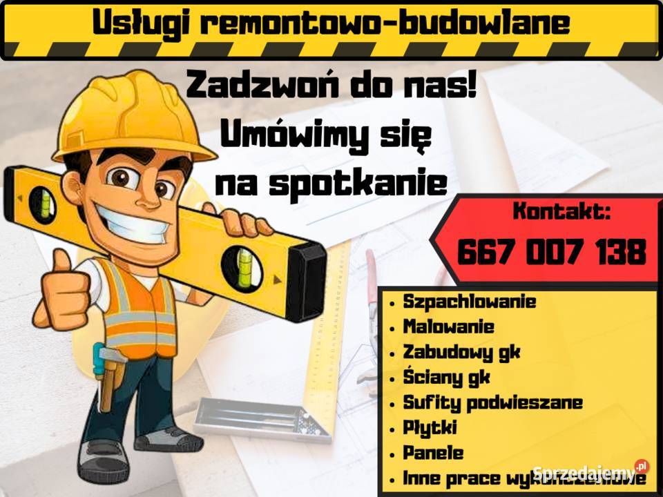 Remonty Wykończenia Wnętrz Szpachlowanie Poznań