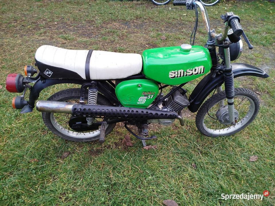 Simson S51 Enduro z 1988 roku zarejestrowany nieuszkodzony Radomsko