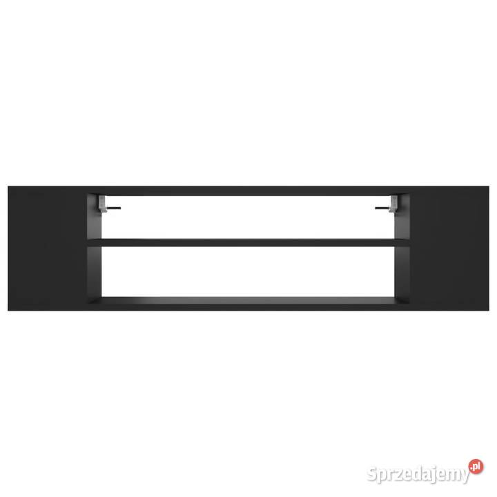 Wisząca szafka TV czarna 100x30x265 WM806230 mazowieckie Warszawa