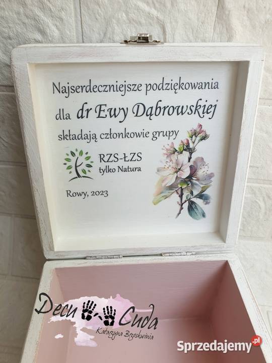 Szkatułka shabby chic kwiat jabłoni Kraków sprzedam